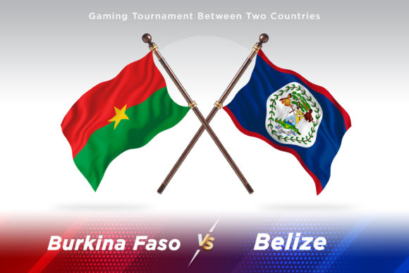 Burkina Faso Versus Belize Two Flag: A Dynamic Design Asset