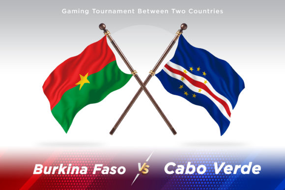 Burkina Faso Versus Cabo Verde Two Flag