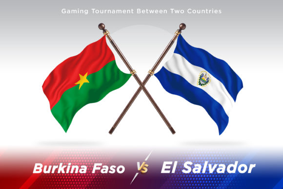 Burkina Faso Versus El Salvador Two Flag
