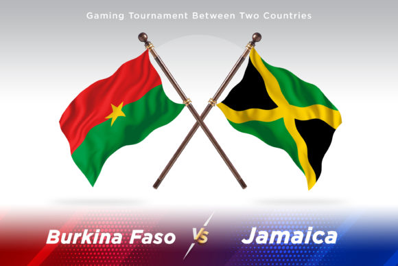Burkina Faso Versus Jamaica Two Flags