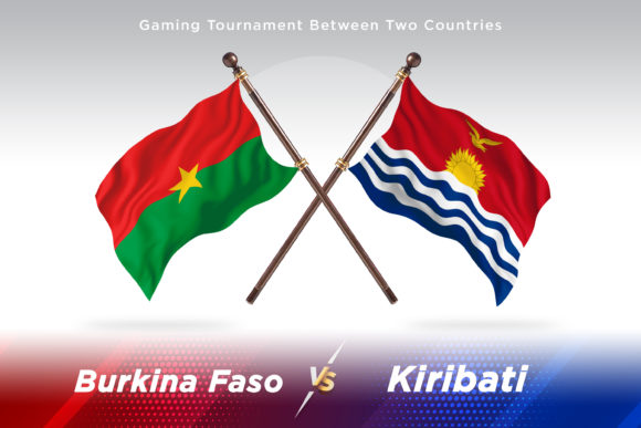 Burkina Faso Versus Kiribati: Premium Flag Illustrations for Global Branding