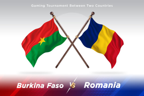 Burkina Faso Versus Romania Two Flags