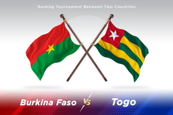 Burkina Faso Versus Serbia Two Flags